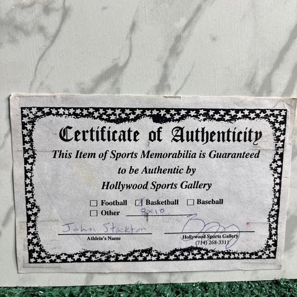 Signed John Stockton All Time NBA Assist Leader Plaque (8” x 10”) - Picture 4 of 4